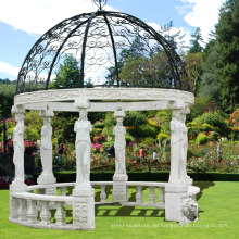 Chinesische Steinschnitzerei Naturstein Marmor Gazebo Großhandel